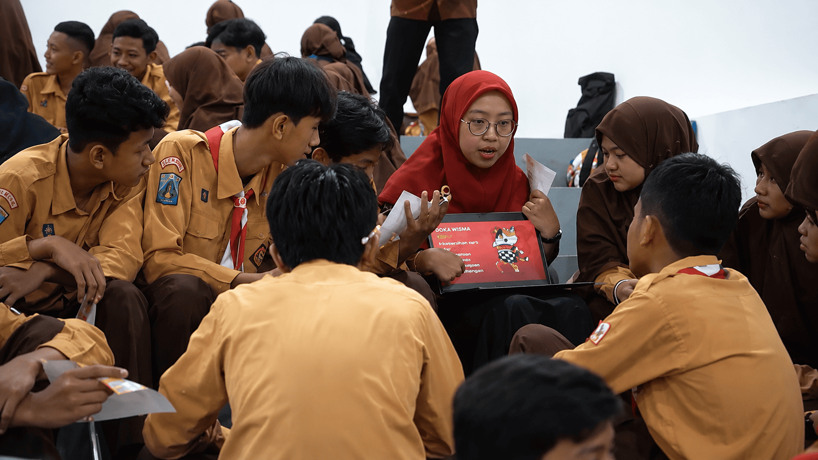 Sesi Game-Based Learning bersama Siswa/i Insan Amanah di Malang Creative Center